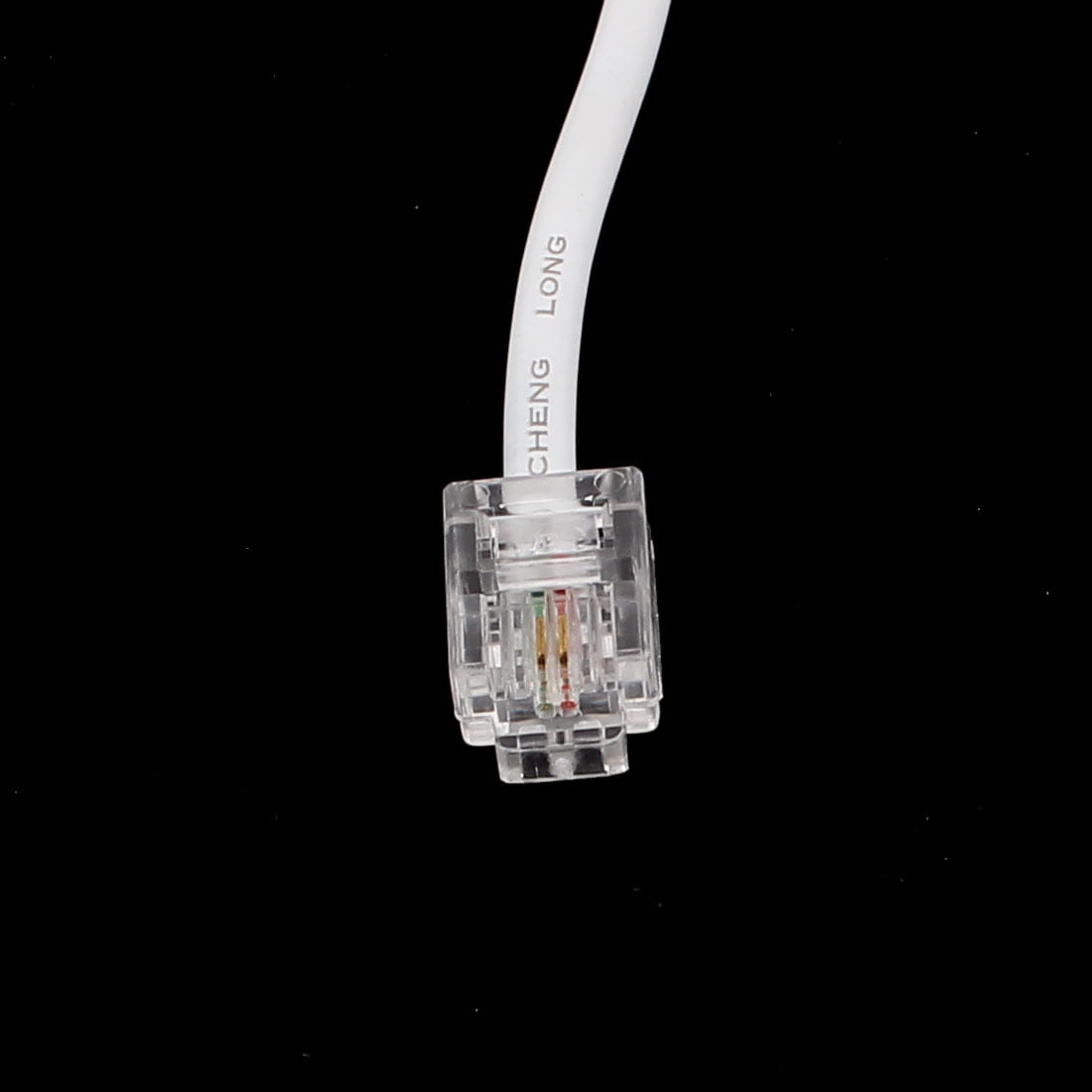 RJ11 6P2C Telephone Phone Line Extension Cord Cable White 2m Long