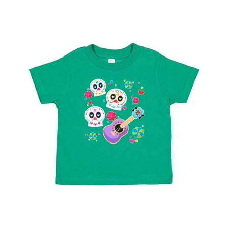 

Inktastic Day of the Dead Owl Sugar Skulls and Guitar Gift Baby Boy or Baby Girl T-Shirt