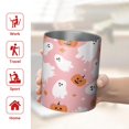 thumbnail image 5 of 12oz Coffee Tumblers Halloween Ghosts and Pumpkins Stainless Steel Vacuum Insulated Travel Tumbler Coffee Cups Mug with Lid and Straw with Cleaning Brush for Cold & Hot Drinks, 5 of 5