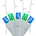thumbnail image 5 of Set of 70 Blue and Green LED Icicle Lights, Wide Angle, White Wire 6 in. Spacing, 5 of 7