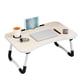 thumbnail image 1 of Mesa plegable portátil para laptop en cama, escritorio multifuncional en color arce blanco, ideal para uso en interiores., 1 of 6