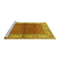 thumbnail image 2 of Ahgly Company Machine Washable Indoor Rectangle Persian Yellow Traditional Area Rugs, 5' x 8', 2 of 4