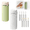 2set Green003, variant on 2026 New 4 in 1 Travel Dispenser Bottle, Refillable Leak Proof Travel Bottles for Toiletries, Portable Travel Containers Cream Transparent with Scale and Label for Shampoo Lotion Conditioner(Green,1)