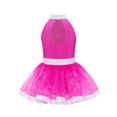 thumbnail image 4 of inlzdz Girls Sparkly Sequins Sleeveless Ballet Dance Dress Princess Party Ballerina Tutu Skirt Leotard Hot Pink 8, 4 of 7