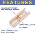 thumbnail image 3 of Non Insulated Butt Connectors Kit 420pcs Butt Connectors for Wiring Pure Copper AWG24-8 Wire Crimp Connector, 3 of 7