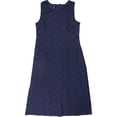 thumbnail image 1 of Vestido Midi de encaje Alfani para mujer azul 14, 1 of 2