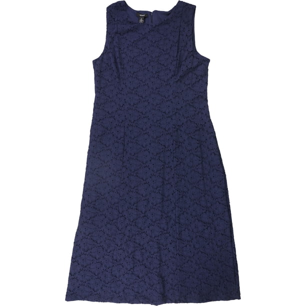 Vestido Midi de encaje Alfani para mujer azul 14