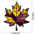 thumbnail image 3 of chaungfeng Maple Leaf Stained Glass Window Hanging,Christmas Maple Leaf Ornament,Fall Leaf Decorations Window Wall Hanging Ornament,for Fall Thanksgiving Festival Party Supplies(3.4"x3.9"), 3 of 6
