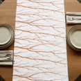 thumbnail image 5 of Table Runners 90 Inches Long Dress Scarves, Orange Branches Farmhouse Coffee/Dining/Kitchen Table Runner for Living Room, Modern Abstract Art Forest Silhouettes 13x90 Inch, 5 of 9