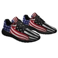 thumbnail image 6 of Thin Blue Line Duty Honor Courage American flag Shoes Sneakers Black Size 7.5, 6 of 7