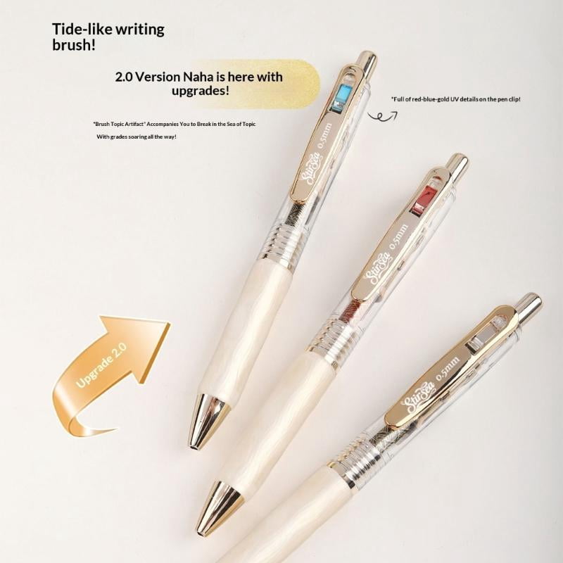 CEORPER 12Pcs Retractable Exam Pen Black Gel Ink Smooth Glides Press Mechanism Design