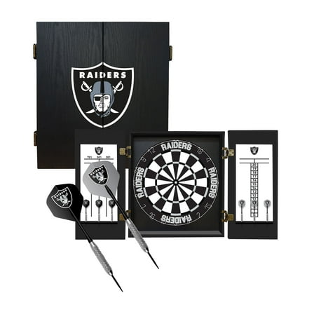 Imperial Las Vegas Raiders Fans Choice Dartboard Cabinet