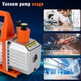 thumbnail image 2 of Single-Stage Rotary Vane Vacuum Pump Air Conditioner Refrigerant HVAC Tool with Oil Bottle for R12 R22 R134a R410a,for Resin Degassing, Refrigeration Maintenance, Vacuum Package etc, 2 of 9
