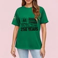 thumbnail image 3 of 250th Anniversary USA Shirts for Women American Flag T-Shirt 4th of July Shirt 250 Years Birthday Patriotic Tops, 3 of 4