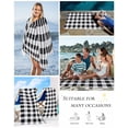 thumbnail image 5 of Vintage Farmhouse Beach Towels Oversized Super Absorbent, Black and White Checkered Lightweight Bath Towel Quick Dry Sets For Bathroom/Pool/Rv Camping/Beach Play/Gym Room/Picnic 30"x60", 5 of 8