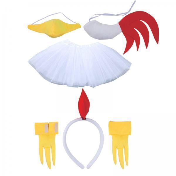 Aro de cabeza de pollo,Disfraz de pollo en 3D para adultos,niños y niñas,Lindo juego de aros con forma de cabeza de pollo de Pascua,accesorio para cosplay,Accesorio de maquillaje para fiesta