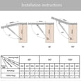 thumbnail image 4 of 80N Hydraulic Gas Struts 6Pcs Silver, Soft Close Lid Support for Cabinets & Furniture, 10 Inch Length Gas Spring Lift for Doors, RV, and Storage Box with Screws, 4 of 7