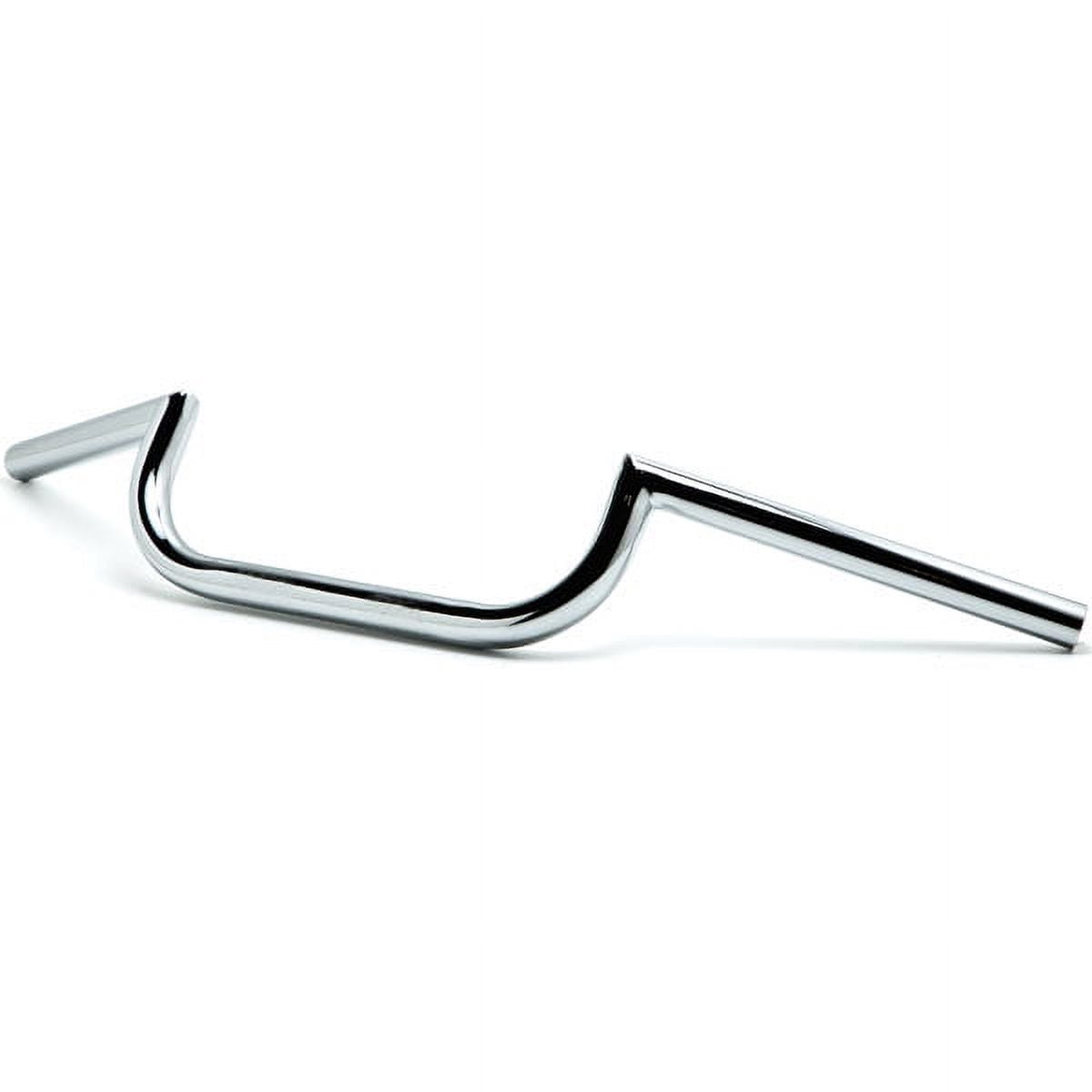Krator Motorcycle Handlebar 1" Chrome Cafe Racer Clubman Compatible with Honda Shadow Sabre VT VF 700 750 1100