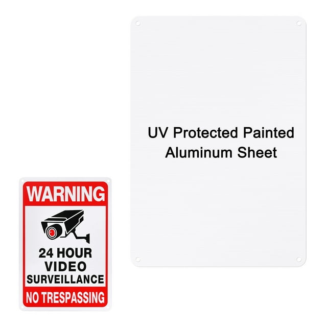 Uxcell 1-Pack Letreros Metálicos en Blanco 7x10 Pulgadas Letreros de Aluminio en Blanco para Manualidades/Jardín/Exteriores Grosor 0.03 Pulgadas