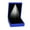 Blue, variant on Luxury Ring Box Square Wedding Ring for Case Jewelry Gift Box with LED Light for Proposal Engagement Blue Purp