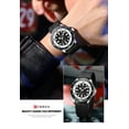 thumbnail image 2 of CURREN 8448 Men Black Quartz Silicone Sports Watch Casual Luminous Hands Wristwatch, 2 of 5