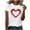 #04 White, variant on Love T Shirts for Women Casual Valentine's Day Girl Friend Gift Blouses Cute Love Heart Graphic Printed Tees Short Sleeve Round Neck Shirt Top