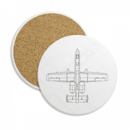 

Aircraft Weapons Military Coaster Cup Mug Round Holder Absorbent Stone 2pcs
