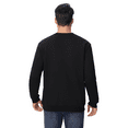 thumbnail image 5 of Zfeel Men's Crewneck Sweatshirt, Long Sleeve Cotton and Poly Blend Pullover Fleece, Black, S, 5 of 5