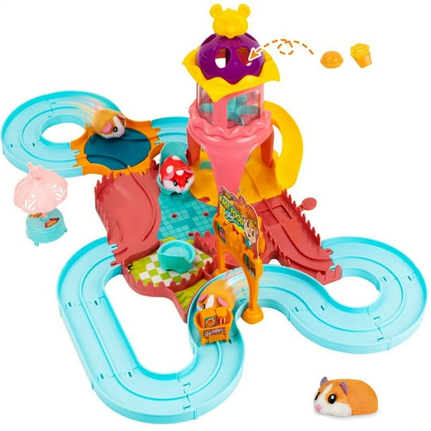 Pista de carreras para hámster, juego de juguetes para niños, juego de hámster eléctrico, juguetes para niños, regalo educativo para Navidad y cumpleaños