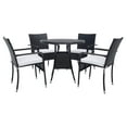 thumbnail image 4 of Safavieh  Outdoor Living Laina 5-Piece Bistro Set Black/White Cushion, 4 of 9