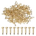 thumbnail image 1 of Uxcell 200-Pack Clavos Pequeños, 1.2mm x 8mm Clavos de Latón Hardware Cabeza Redonda, 1 of 6