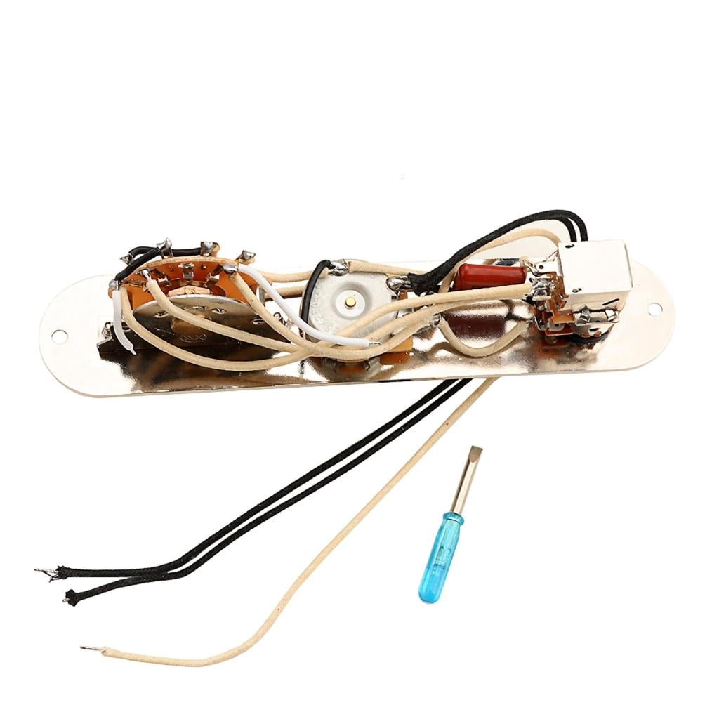 CEORPER 3 Way Wired Loaded Control Plate with Switch Knob for Electric Guitar Playing