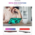 thumbnail image 5 of for Samsung A13 5G Case,Galaxy A13 5G Case with HD Screen Protector, [Military Grade] Ring Car Mount Kickstand Hybrid Hard PC Soft TPU Shockproof Protective Case for Galaxy A13 5G (Teal), 5 of 12