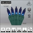 thumbnail image 2 of Kringle Traditions 100-Ct Indoor-Outdoor Christmas Blue Mini Lights Set - 50' Green Wire, 2 of 7