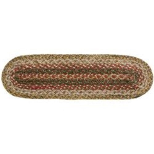 IHF Home Decor Cinnamon Jute Braided Rug Oval Placemat 13 x 19 Inch Set