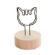 thumbnail image 1 of Portatarjetas para Colocar, Clip para Notas, Soporte con Clip para Notas de Madera Multifunción, Tarjeteros para Mesa, Decoración de Escritorio para B Gato Macarena porta clips para notas, 1 of 8