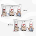 thumbnail image 2 of Cauagu Nurse doctor gnome Print Pillow Covers with Envelope Closure,1PC Pillow Cases Decorative Pillow Case for Bed & Couch, Pillows Not Included-16"x24", 2 of 6