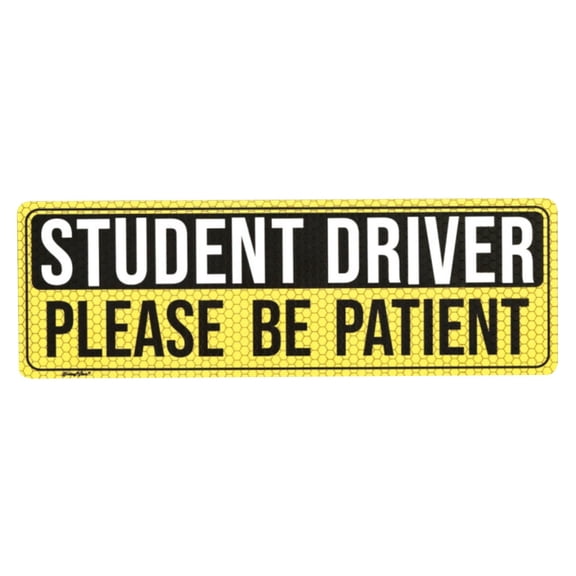 Student Driver Magnet For Car,Student Driver Car Magnet,Driver In Training Car Magnet,Be Patient Student Driver Magnet New Student Driver Sticker Safety Warning Reflective Signs Reusable Movable,1Pc