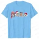 thumbnail image 1 of Camiseta Kawaii de gato de Navidad para mujer, camiseta de manga corta Harajuku, Camisetas de moda Y2k, ropa Ulzzang para mujer, 1 of 5