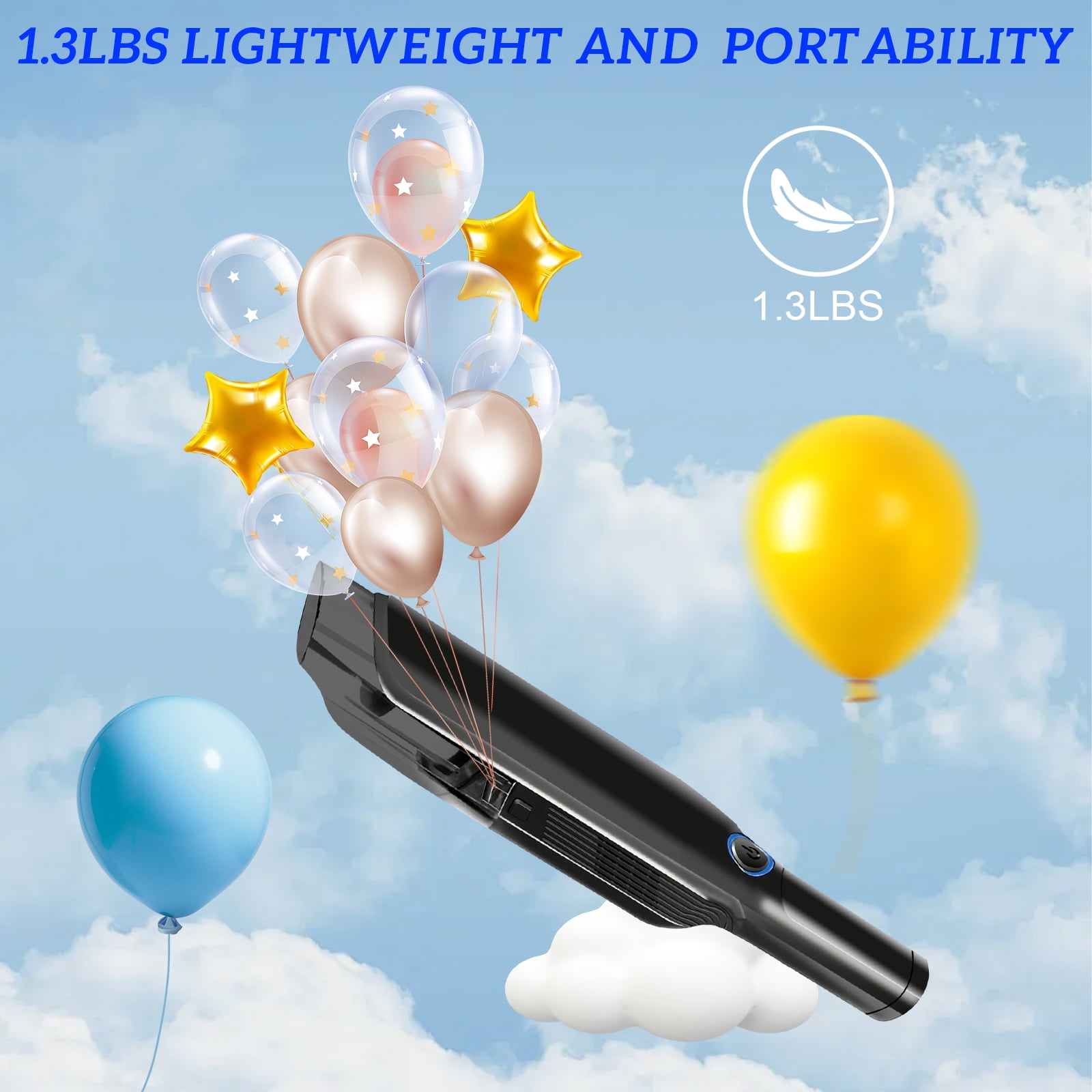 Pentantan Car Vacuum Cleaner, 12000PA Powerful Sutions Handheld Vacuum, 2 Speed Adjustable Vacuum for Car, Keyboard, Black