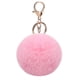 thumbnail image 3 of Llavero Con Pompón Piel Esponjosa Bolso Conejo Sintética Felpa Suave () Rosa, 3 of 3