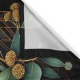 thumbnail image 3 of Ambesonne Eucalyptus Leaves Kitchen Curtains, Art Deco Botany, 55"x30", Black Laurel Green Amber, 3 of 3
