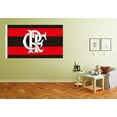thumbnail image 2 of Flamengo Flag for Brazil Football Fans Banner 3x5f Garage Indoor Outdoor Room Man Cave Wall Decoration, 2 of 3