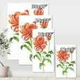 thumbnail image 4 of Ancient Orange Chrysanthemum Flower 16 in x 40 in Painting Canvas Art Print, by Designart, 4 of 4