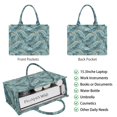 thumbnail image 2 of Large Capacity Tote Bag,Blue Gold Marble Pattern Handbag Fashion Luxury Tote Bag,15.7"x13"x 5.1" Inches,Laptop Compatible, 2 of 6