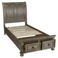 thumbnail image 4 of New Classic Furniture Allegra Twin Size Solid Wood Bed in Pewter, 4 of 7