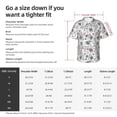thumbnail image 4 of Fotbe Hand Drawn Snake Hawaiian Shirt for Men Unisex Summer Beach Casual Short Sleeve Cotton Linen Button Down Shirts-X-Large, 4 of 5