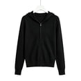 thumbnail image 6 of ClodeEU Women's Zip Up Long Sleeve Knit Cardigan Top,Casual Lightweight Soft Layering Sweater Jacket ,Women's Plus L, 6 of 6