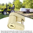 thumbnail image 4 of Lock, Long Service Life Trailer Tongue Coupler Lock  for Trucks Black,Gold, 4 of 7