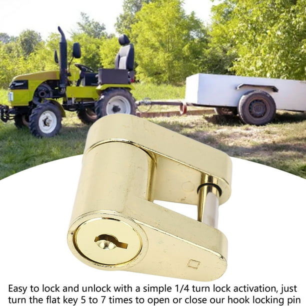 Serrure de remorque noire en alliage de Zine, antivol, coupleur d'attelage de remorque, avec 2 clés, pour camping-car, camion, camping-car, 1/4 pouces Serrure de remorque noire en alliage de Zine, antivol, coupleur d'attelage de remorque, avec 2 clés, pour camping-car, camion, camping-car, 1/4 pouces